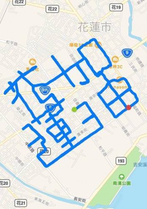 【新闻】路跑/揪感心!gps 跑步轨迹 日跑者秀爱台创意