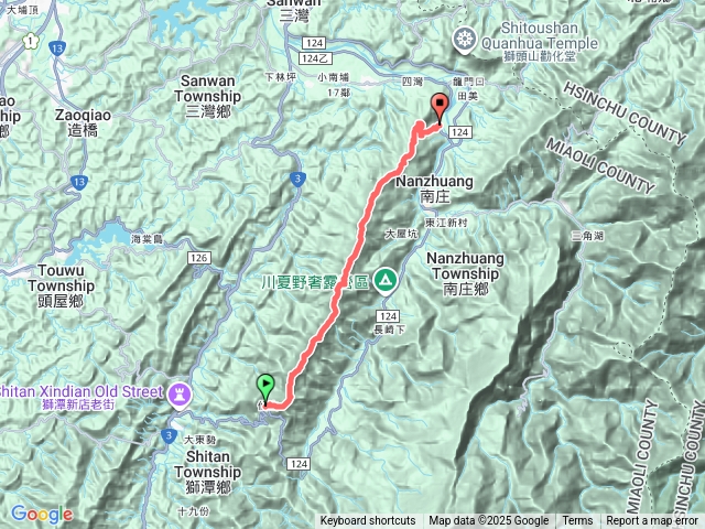 仙神象A進B出縱走預覽圖