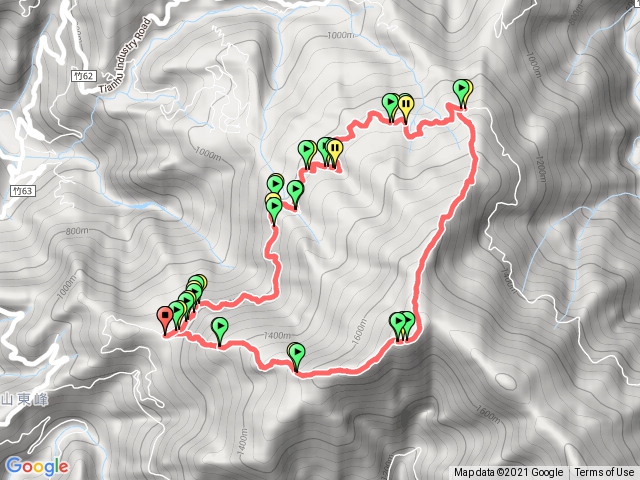 油羅山1進3出踢林道