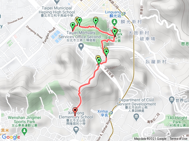 福州山–富陽自然生態公園–中埔山–文山福興路