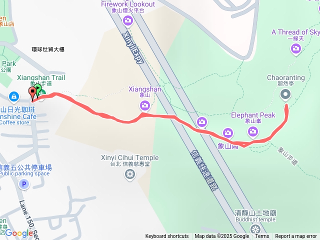 除夕夜爬象山