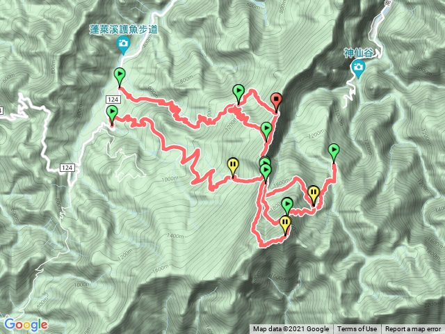 加里山_大坪山_大石壁_大坪林道_蓬萊林道（系列軌跡）