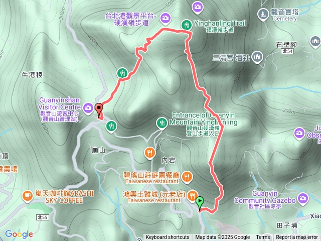 福隆山步道_小北插_鷹仔尖_北橫一段_跨358_101_硬漢嶺_楓櫃斗湖土坡路_遊客中心。預覽圖