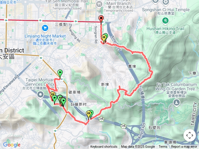 捷運麟光站至捷運象山站預覽圖