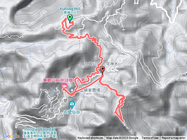 雲嶺之丘九芎公廟五元二角石壁山