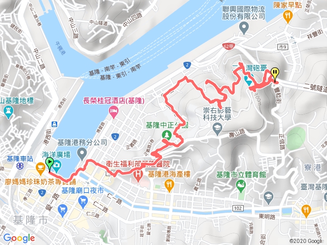 基隆中正公園到二沙灣砲台