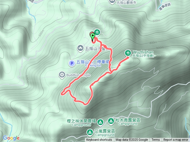 五指山O型(三指)經橫向登山步道預覽圖