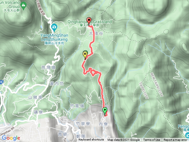 內寮－內寮古道－擎天崗