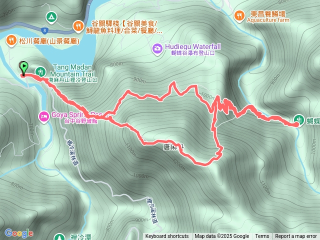 唐麻丹山蝴蝶谷瀑布