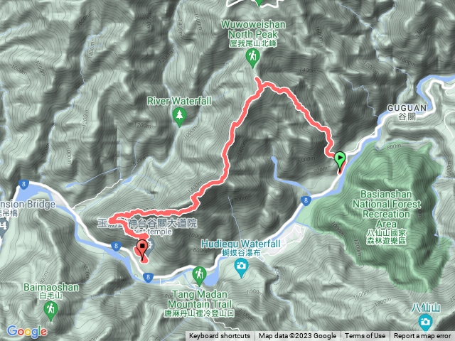 [谷關七雄] 屋我尾山（麗陽上）東卯山（大道院下）