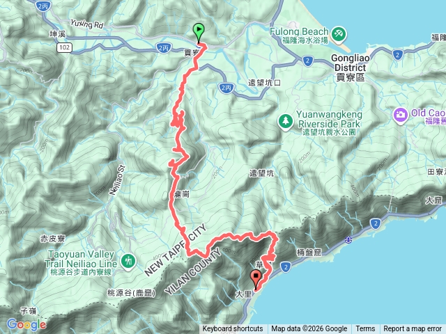 貢寮連走大嶺古道、灣坑頭山下大里車站預覽圖