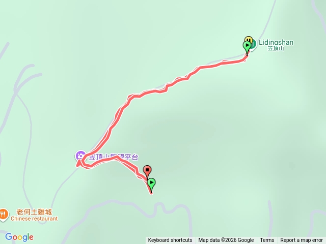 笠頂山（第一登山口行車至觀景台起登預覽圖