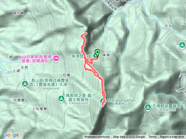 馬那邦山(珠湖上上湖下)-細道邦山