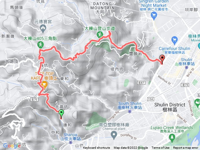 山佳到樹林車站 大棟山