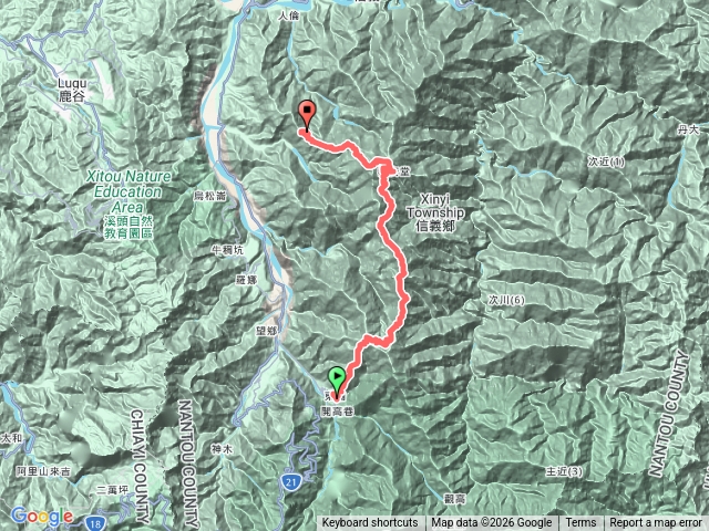 東埔上望鄉經清水西巒下人倫3日預覽圖