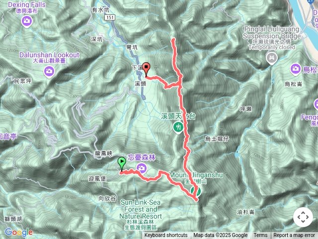 金柑樹山鳳凰山連走