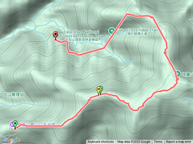 塔曼山到拉拉山縱走