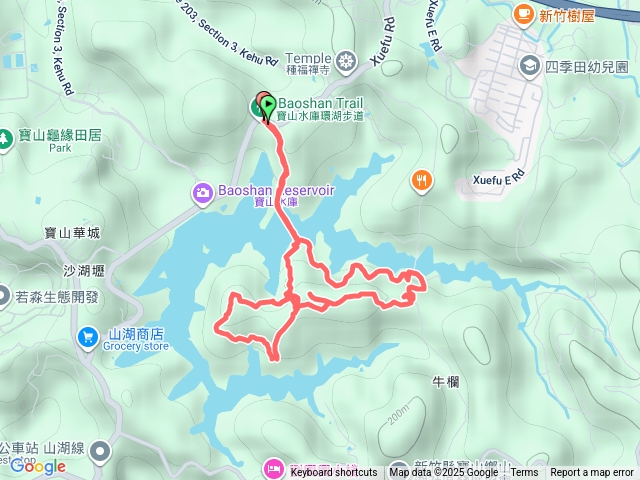 寶山水庫環湖步道五連峰