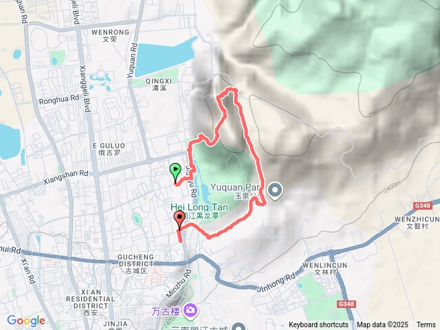 麗江黑龍潭登山步道