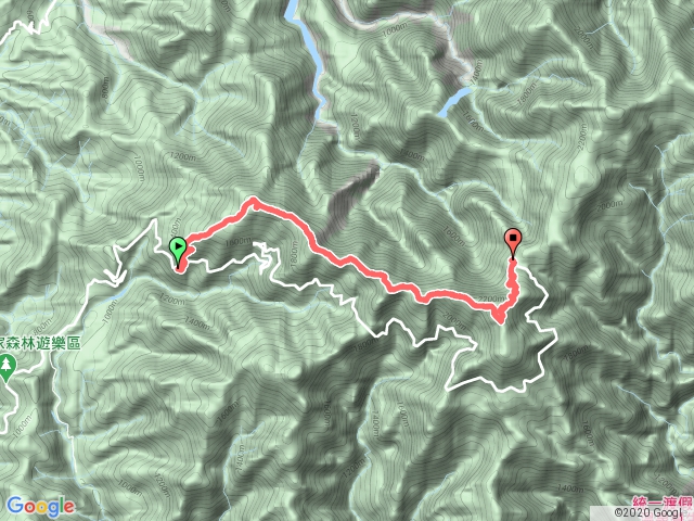 鳶嘴西陵登山口(綠色大水桶)-長壽山-鳶嘴山-稍來山-大雪山收費站(35K)