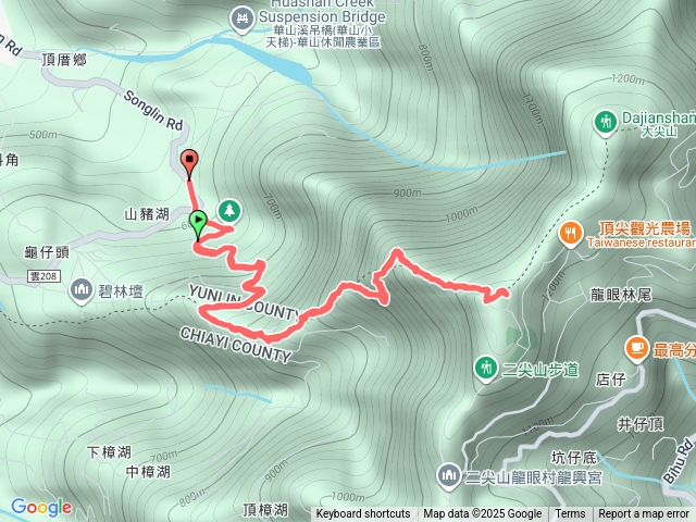 山豬湖華山4-2步道上二尖山