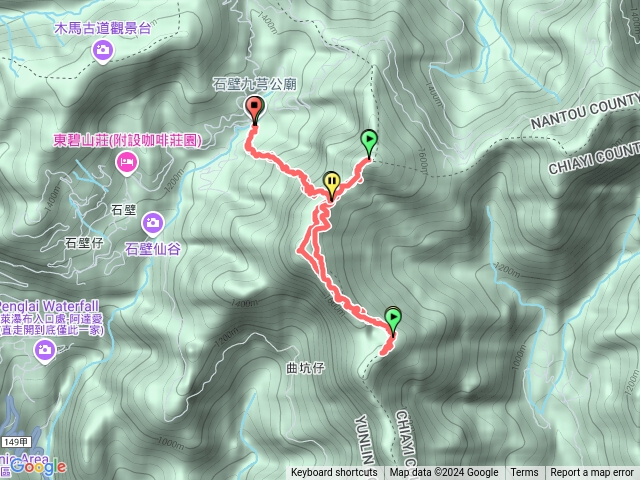 石壁山雲嘉南望鄉谷山連走預覽圖