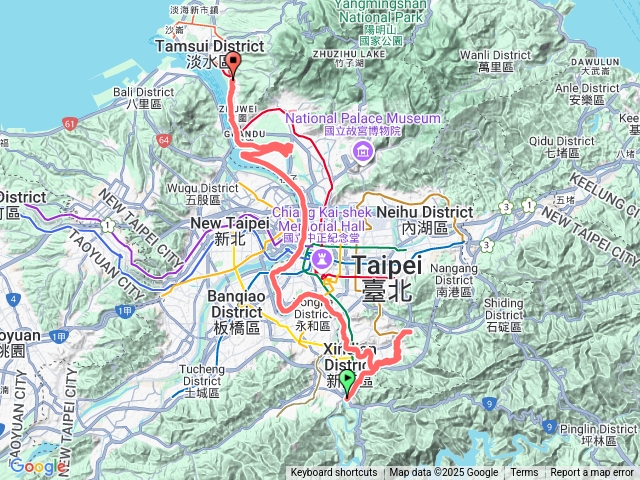 新店-木柵-社子島-關渡-紅樹林
