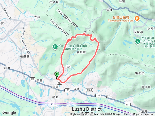桃園山腳國小橫坑山步道大古山步道o型預覽圖