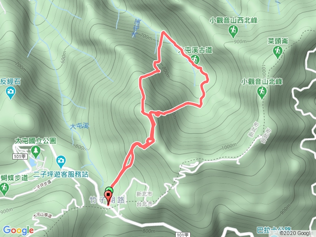 小觀音山西峰上下清風崙