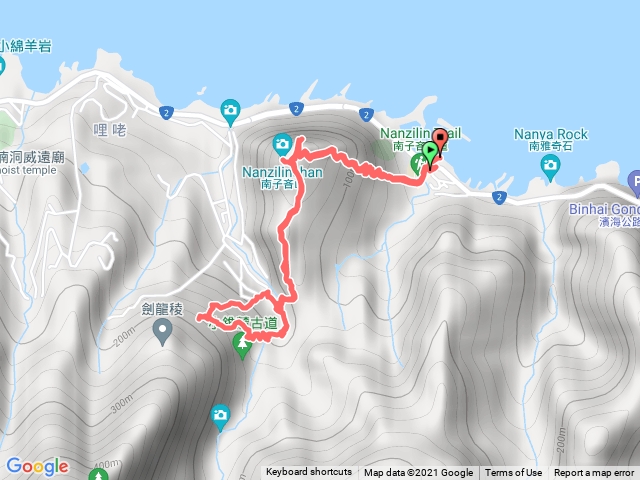 南子吝步道、大鬼瀑布、劍龍稜登山口