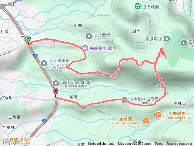 淡水登山步道樹林口滬尾櫻花大