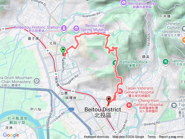 銀光巷健走軍艦岩