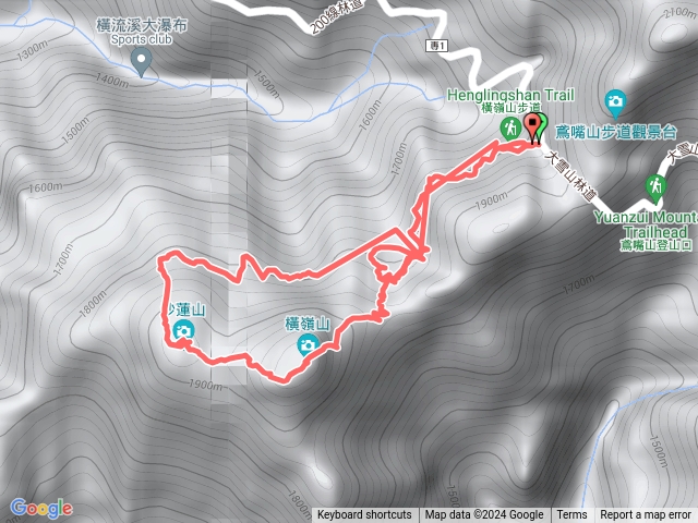 橫嶺山-沙連山O繞