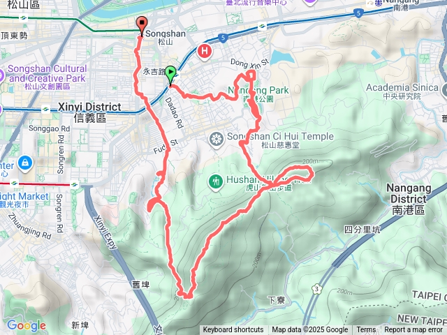 南港山、四分里山、拇指山