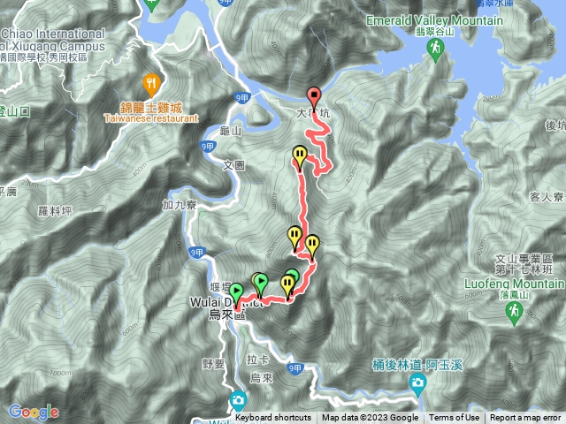烏來前峰，烏來山，大桶山，四崁水山