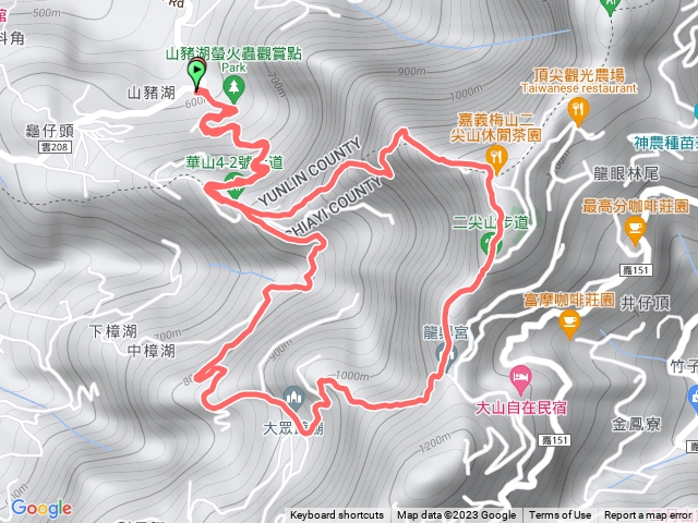 山豬湖二尖山大衆爺