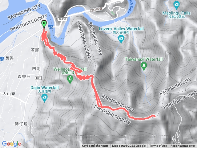20220404 三地門尾寮山尾寮山西北峰尾寮山西峰尾寮山前峰