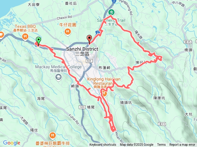 2025-01-24三芝四棧橋八連溪大坑溪十圳頭巡禮三芝遊客中心源興居三生步道回三芝預覽圖
