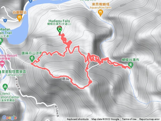 唐麻丹山步道-松鶴部落上O型+蝴蝶瀑布