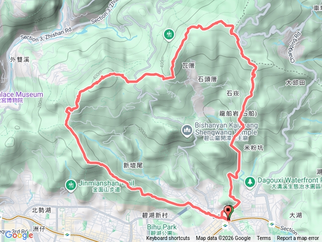 內湖愛心縱走（逆時針）預覽圖