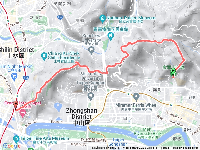 金面山縱走劍潭山