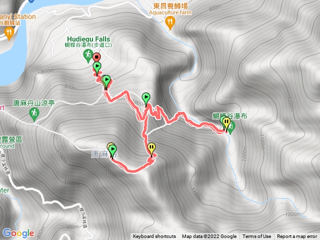唐麻山丹山+蝴蝶谷瀑布（松鶴）
