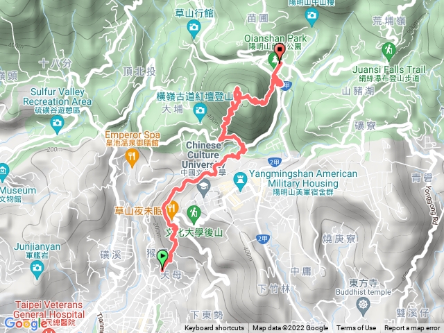 天母水管路/紗帽山