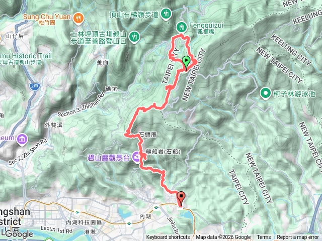 20261026-台北大縱走第四段-【15連峰加強版】-五指山森林公園→大湖捷運站預覽圖