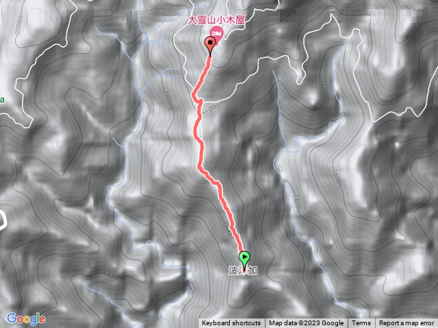 大雪山波津家山