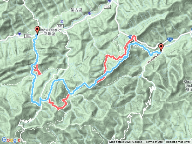 2021.4.18雙溪威惠廟串越古道出平溪~途經赤皮崙古道、黃金甕古道、石硿子越嶺古道、石古井古道、高德坑古道、芊蓁坑古道、茶販古道、東勢格保甲路、東勢格越嶺古道
