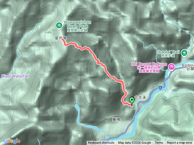 屋我尾山麗陽線預覽圖