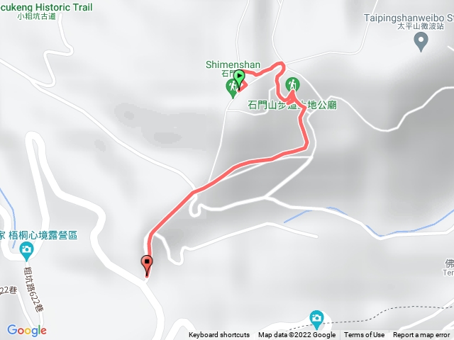 石門山下山（經土地公廟返回南端登山口）