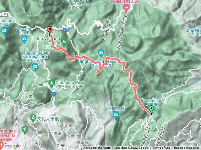 陽明山東段縱走五連峰