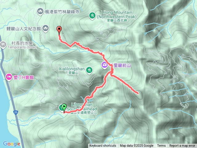 里龍山(南登上北登下)